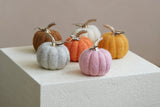Shiraleah Assorted Set Of 6 Felt Decorative Pumpkins, Multi