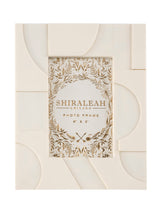 Shiraleah Roma Deco 4" X 6" Picture Frame, Ivory
