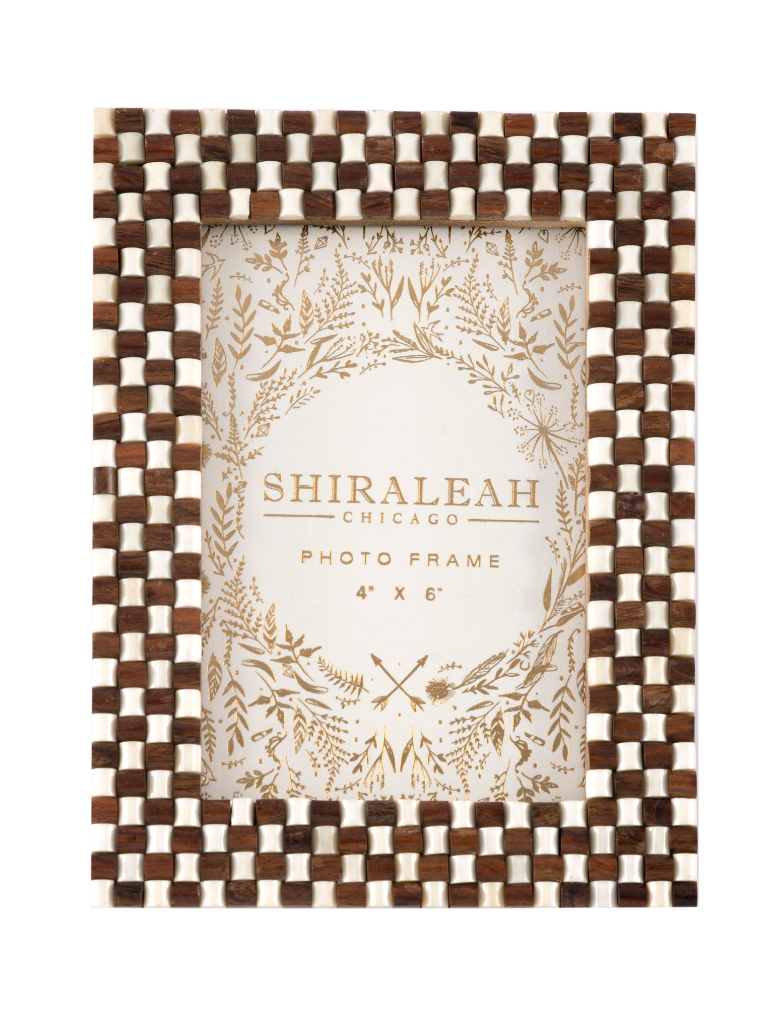 Shiraleah Eden Woven 4 X 6 Picture Frame, White