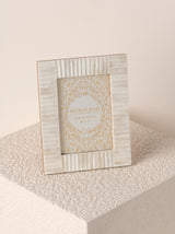 Shiraleah Roma Textured 5" X  7" Picture Frame, Ivory