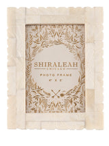 Shiraleah Portofino Carved 4" x 6" Picture Frame, Ivory