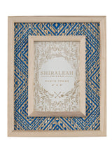 Shiraleah Eden Woven 4" x 6" Picture Frame, Blue
