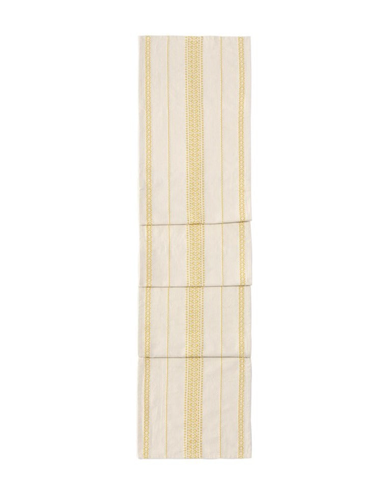 Shiraleah Emme Stripe Table Runner, Yellow