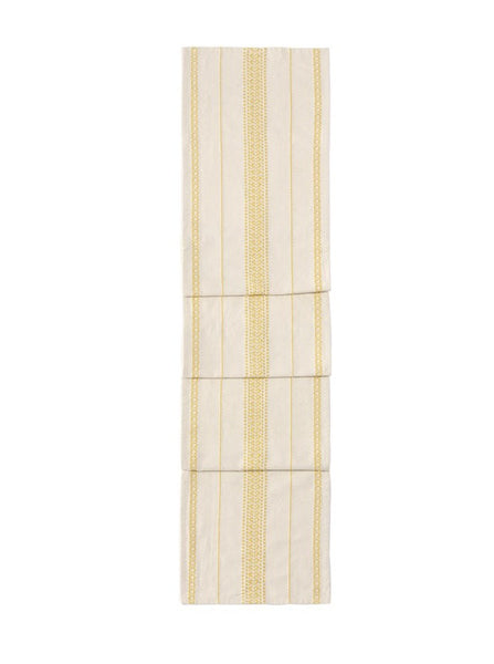 Shiraleah Emme Stripe Table Runner, Yellow - FINAL SALE ONLY