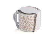 Shiraleah Leopard Print Enamel Mug, Blush - FINAL SALE ONLY
