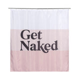 "Get Naked" Shower Curtain, Blush