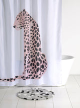 Shiraleah Leopard Bath Mat, Grey