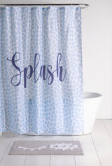 Shiraleah "Splash" Shower Curtain, Sky Blue