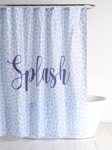 Shiraleah "Splash" Shower Curtain, Sky Blue