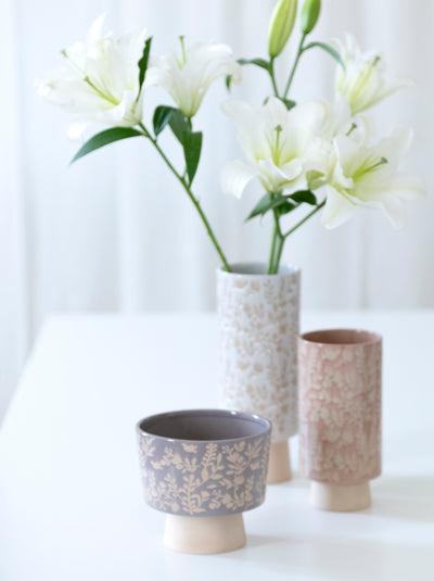 Shiraleah Alameda Floral Vase, Blush - FINAL SALE ONLY