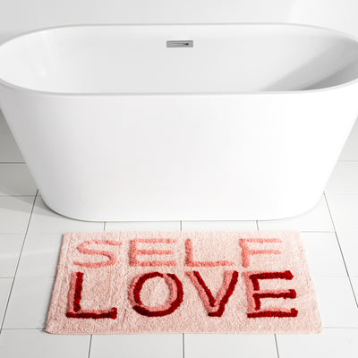 Shiraleah "Self Love" Bath Mat, Blush