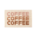 "Coffee Coffee Coffee" Bath Mat, Ivory