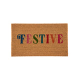 "Festive" Doormat, Natural