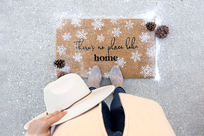 Shiraleah "There's No Place Like Home" Holiday Doormat, Natural - FINAL SALE ONLY