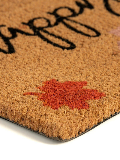 Shiraleah "Happy Fall Y'all" Doormat, Natural - FINAL SALE ONLY