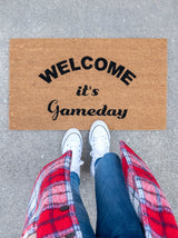 Shiraleah "Welcome It's Gameday" Doormat, Natural