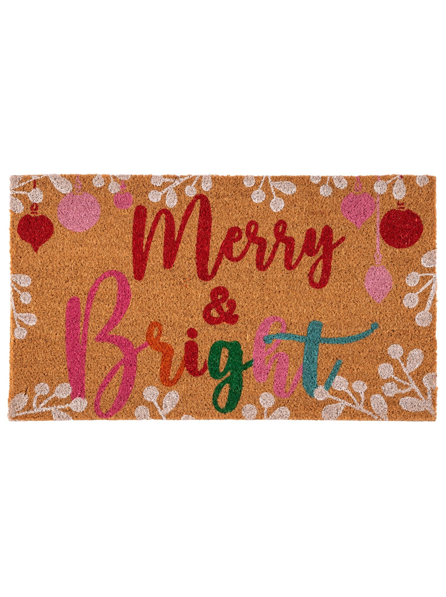 Shiraleah "Merry & Bright" Doormat, Multi