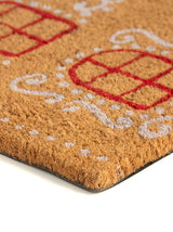 Shiraleah Gingerbread House Doormat, Natural