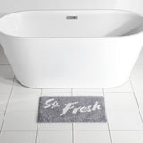 Shiraleah "So Fresh" Bath Mat, Grey