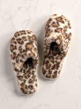 Shiraleah Avignon Leopard Print Sherpa Slippers, Multi - FINAL SALE ONLY