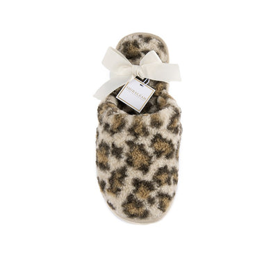 Shiraleah Avignon Leopard Print Sherpa Slippers, Multi - FINAL SALE ONLY