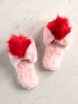 Shiraleah Amor Holiday Slippers, Pink