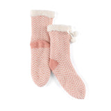 Shiraleah Yancy Knit Slipper Socks, Blush