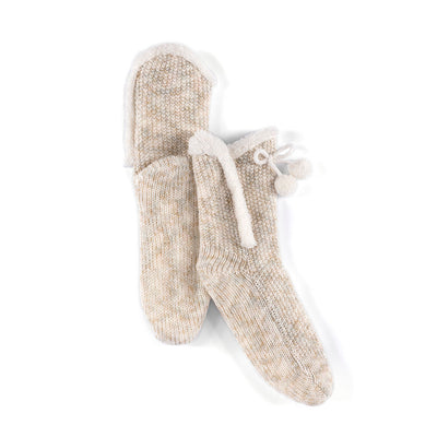 Shiraleah Yosemite Knit Slipper Socks, Oatmeal