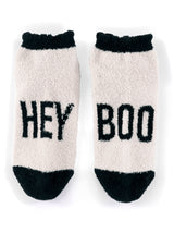Shiraleah "Hey Boo" Home Socks, Taupe