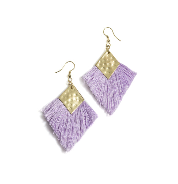 Selma Earrings, Lilac