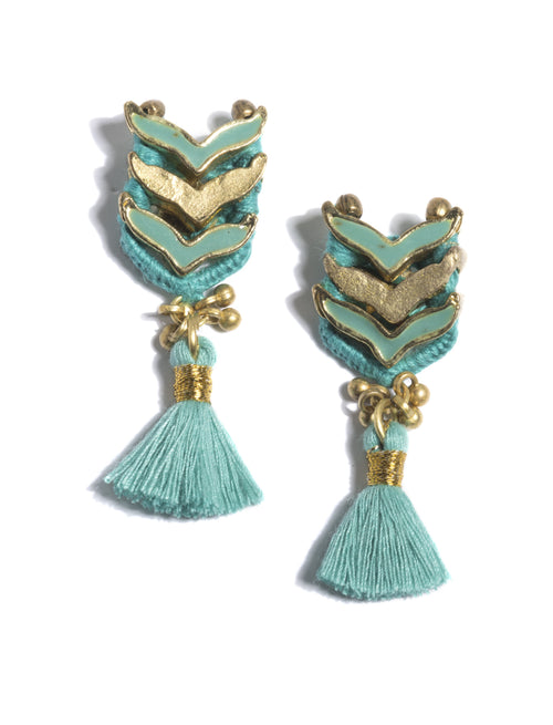 Belen Earrings, Turquoise