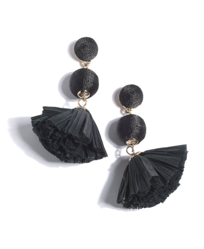 June Earrings, Black