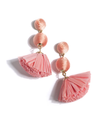 June Earrings, Peach