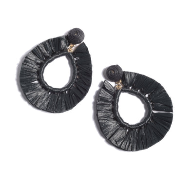 Suma Earrings, Black