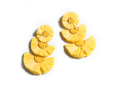 Gaetana Earrings, Yellow