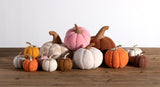 Shiraleah Assorted Set of 3 Felt Decorative Pumpkins, Multi - FINAL SALE ONLY