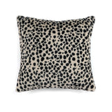 Shiraleah Astin Leopard Faux Fur Square Pillow, Black