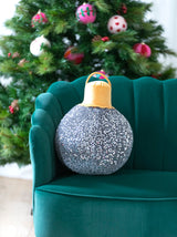 Shiraleah Merry Bauble Sequin Large Pillow, Silver - FINAL SALE ONLY