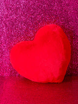 Shiraleah Jovi Heart Pillow, Red