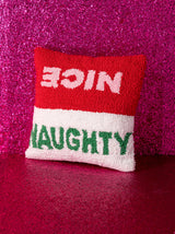 Shiraleah "Naughty/Nice" Pillow, Multi