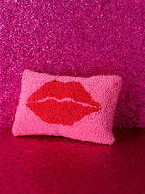 Shiraleah Lips Pillow, Pink