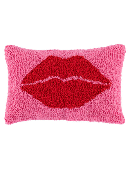 Shiraleah Lips Pillow, Pink