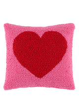Shiraleah Heart Pillow, Pink